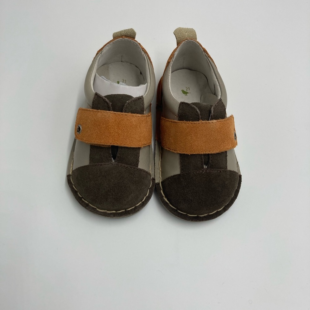 Pipit Jack Style Toddler Baby Shoes Brown/Stone NIB